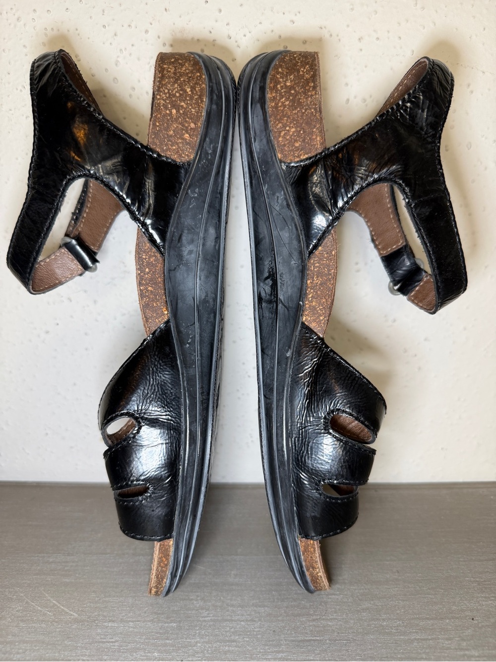 Dansko Jess Black Leather Strappy Slingback Studded Sandals Womens EU 38 US 7.5 - Picture 6 of 9